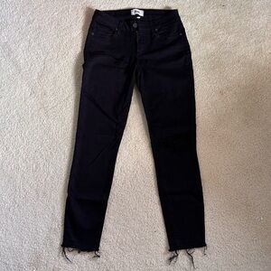 PAIGE Women's Dark Ripped Skinny Jeans